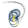 xgs pon splitter 1x32 bare fiber white input 1.5m, output blue ribbon fiber 8 cores fiber array x4 group 1.5m, without connectors