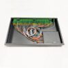 1 64 splitter modules in 1u fiber optic patch panel,32 lc duplex adapters for outputs, 1 lc duplex adapter for input pigtails, black