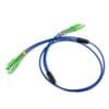 armored fiber jumper sc/apc sc/apc duplex sm g657b3 lszh, 3.0mm blue 1 meter