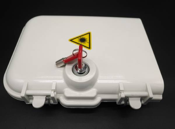 outdoor ftth 8 port plastic optical distribution box, sc / lc duplex adapters, key lock withc buckle