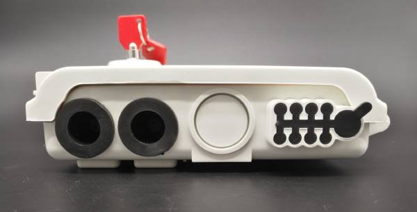 outdoor ftth 8 port plastic optical distribution box, sc / lc duplex adapters, key lock withc buckle