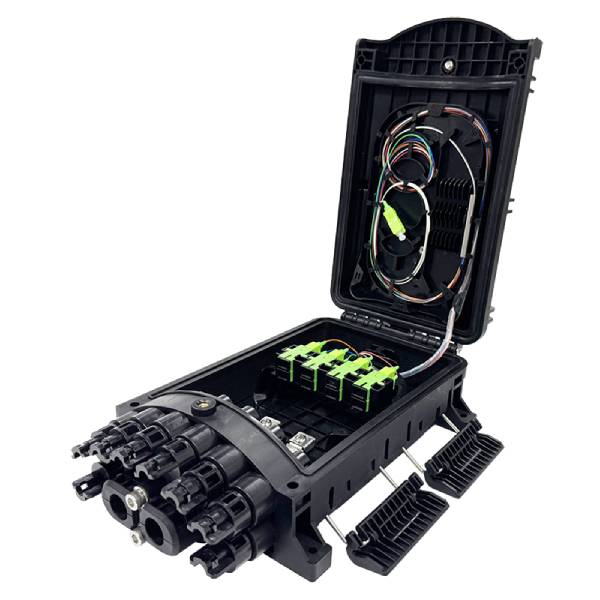 new ip68 waterproof ftth distribution box for drop cable 2x3mm 2x5mm,8 sc adapters, 1x8 plc splitter