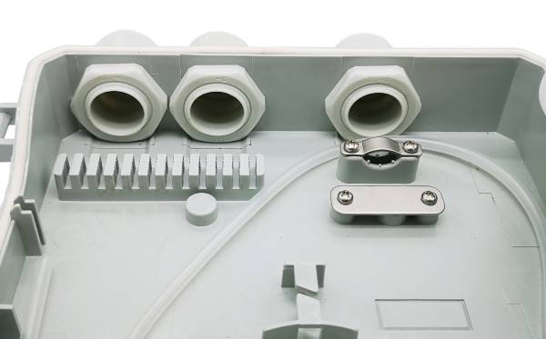 ftth fat optical fiber distribution cabinet, anti thief lock, adapter bracket or splitter cassette optional, max. 12 cores bunchy fiber splicing, gray