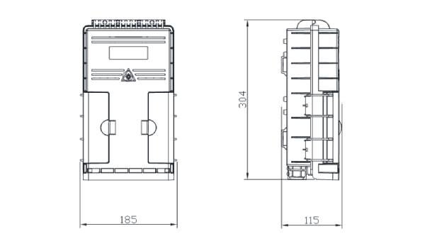 high density fiber distribution terminal box 16 port, 4 cable entry, with 18 sc adapters and 1x16 splitter distribution
