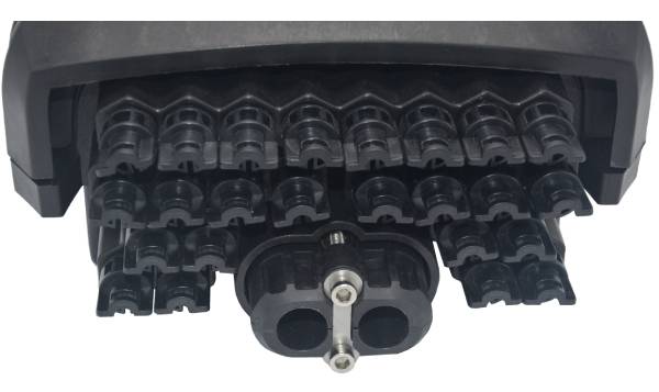 outdoor ip68 waterproof fiber outdoor box, splitter distribution enclosure 24 ports for drop cable 2mm 4mm 7mm