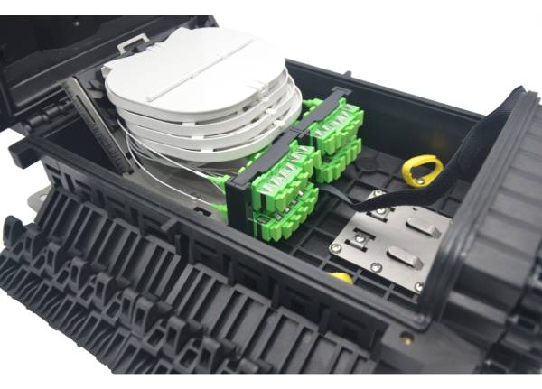 outdoor ip68 waterproof fiber outdoor box, splitter distribution enclosure 24 ports for drop cable 2mm 4mm 7mm