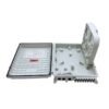 fttx outdoor cable distribution box, 3 inlet 16 outlet fiber optic termination cabinet, white