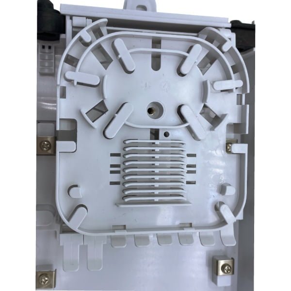 16 ports access terminal box for ftth network, 4 port for main cable go straightly through the box