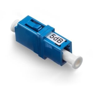 plastic lc lc attenuator 3db blue, single mode simplex, 1 core