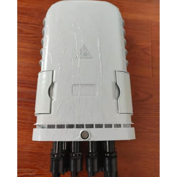 8 port optical splitter access terminal box, mounting on wall, ip67, white, plastic