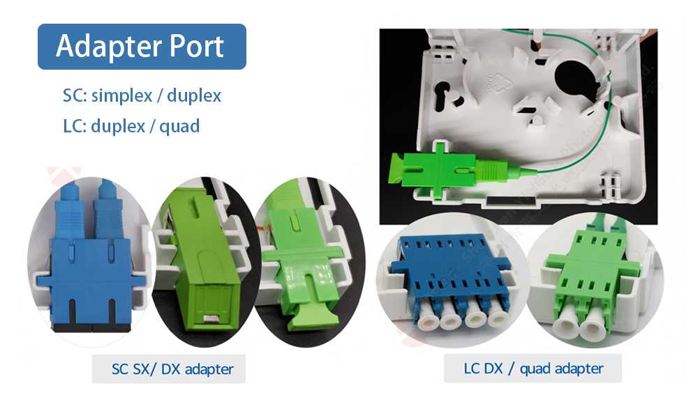 1 port roseta fibra optica movistar custom, transparent front cover, sc simplex or duplex adapters optional, bottom cable entrance