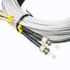 2 cores armored st sc multimode patch cord, mm duplex slzh 30m gray with stainless steel spiral tube for outdoor ruse
