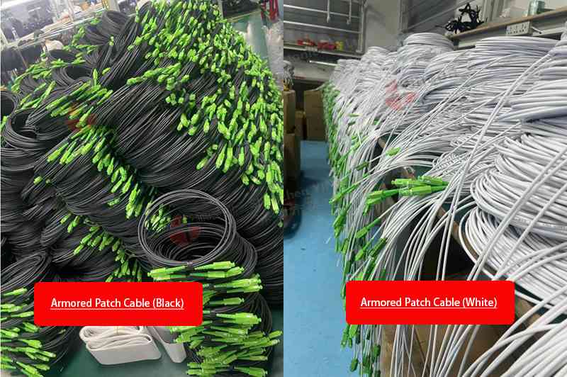 field installable connector sc to lc fiber patch cord g657a2 lszh, 3mm white, for indoor conduit, smf cable, simplex, 20m