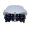 outdoor 16 port optical distribution box for 2pcs abs box plc splitter 1:8, 2 splice trays, cable port can be uncut port or 1 cable gland
