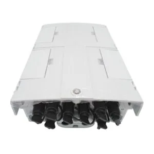 ftth fiber splitter box for 1:8 mini splitter module, 10.2db loss, individual pack, 48 cores single fiber splicing, with 9 hardened adapters,uncut cable port