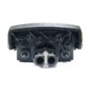 ip68 outdoor pole mount 8 port ftth splitter box for 1x8 passive splitter steel tube, with splice tray for splicing and splitting, 2 uncut cable ports
