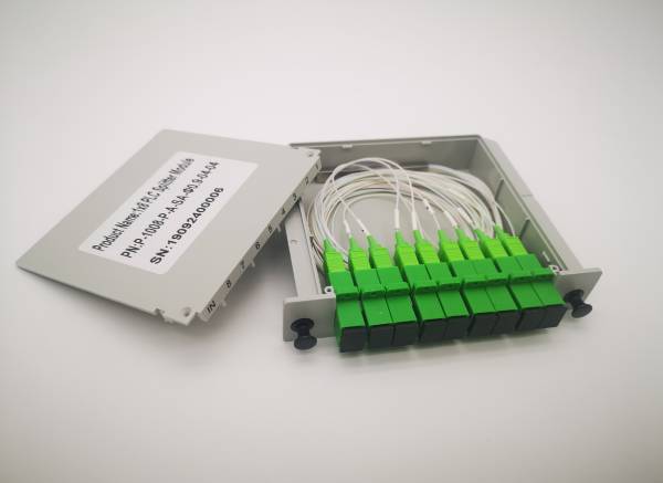 cassette plc splitter lgx sc 2 4 8 16 32 64 channels, plug in type for fiber distribution box, fiber optic cabinet and splitter chassis