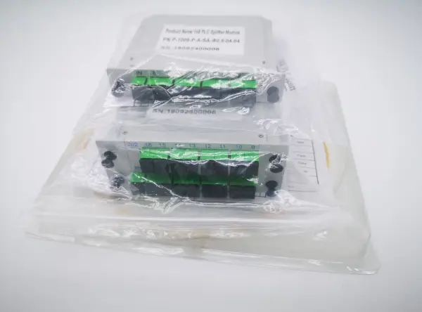 lgx splitter plc 1x16, with in and number mark, with blockless splitter internal, sc couplers,screwlock cover, gray color