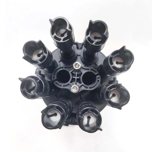 wall mount 8 port outdoor fiber access terminal for 1x8 splitter, ip67, black, pp+gf material