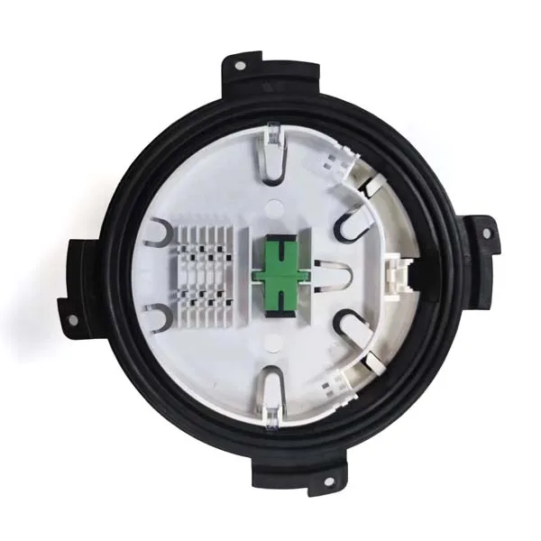 wall mount 8 port outdoor fiber access terminal for 1x8 splitter, ip67, black, pp+gf material