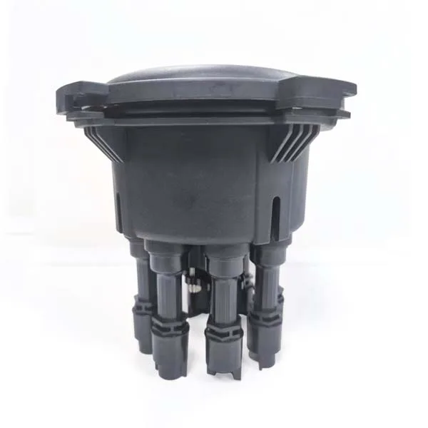 wall mount 8 port outdoor fiber access terminal for 1x8 splitter, ip67, black, pp+gf material