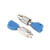 fc/upc male to lc/upc female adapter, 9/125um sm fiber, simplex, 2.5mm to1.25mm hybrid adapter