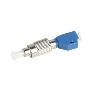 fc/upc male to lc/upc female adapter, 9/125um sm fiber, simplex, 2.5mm to1.25mm hybrid adapter