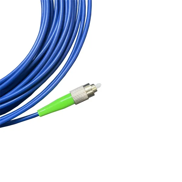 fc fc patch cord apc green, blue fiber optic cable smf single mode g657a1 3.0mm 10m simplex 9um