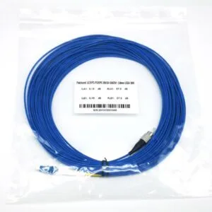 fiber optic cable fc to lc patch cord 20m blue 2.0mm simplex opnr pc, single mdoe 9/125um, 1pc/pack, 400pcs/carton box