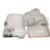 outdoor ftth 8 port plastic optical distribution box, sc / lc duplex adapters, key lock withc buckle