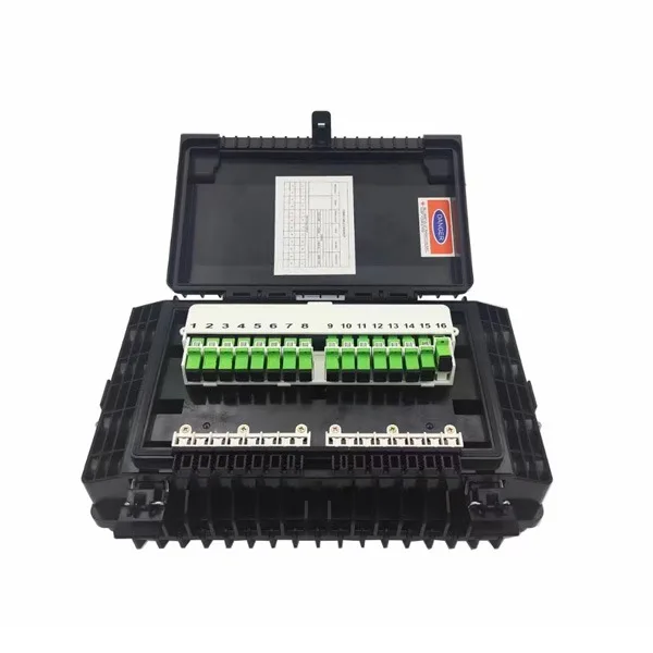 new 2in 4 out overhead wire optical distribution unit for optical termination network, 16 sc coupler plates for 2pc 1x8 spltiter, with splice tray