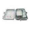 outdoor nap fiber optic connection box, 24 cores plastic, gray color, sc connectors with fiber optic pigtails or splitter (unload)