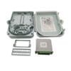 24 subscribers home fiber splitter distribution box,2 uncut ports, sc / lc duplex couplers, custom fiber optic splitter types