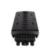 ip68 fiber optic box outdoor for ftth drop cable 2mm 4mm 7mm, 24 pcs waterproof plugs,3pcs 1x8 splitter distribution with 24 sc connectors