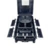 ip65 32 port nap outdoor fiber optic distribution box,345*220*95mm,4 x 12cores fiber trays, ip65, black