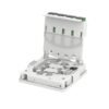 indoor 4 port fiber optical termination box, ip45 unique design, sc adapter