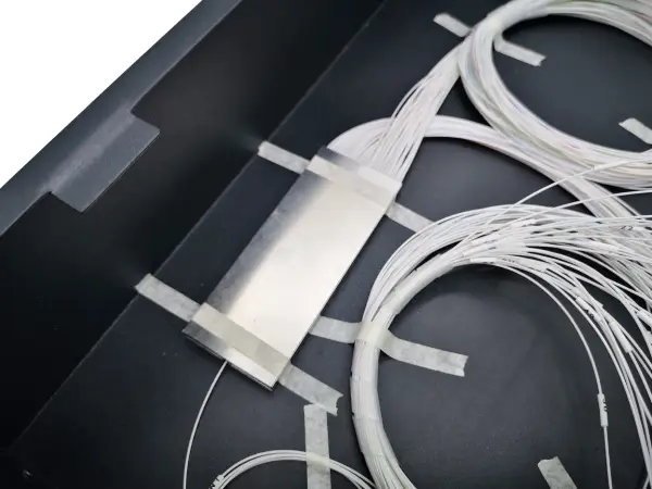 xgspon 1x64 plc splitter mini module in optical fiber patch panel, 2u 19inch odf,black metal materials, sc apc connectors