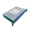 fiber optic cassette splitter in gpon 1x32 in trays, abs material, sc fc lc st connectors