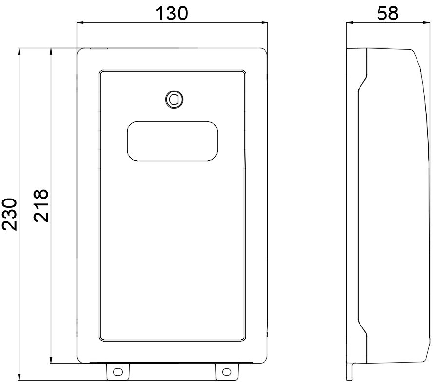 new 8 cores fiber splice box outdoor wall mounting for distribut feeder cable to drop cable in fttx