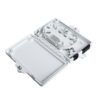 2 port sc ofc termination box, outdoor fiber splice box wall mount with splice tray