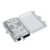 6 port fiber optic box indoor outdoor wall mounted for ftth fiber access terminal use,splice tray, abs material, 1x4 splitter