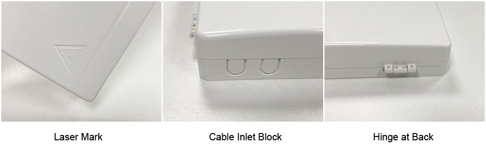 8 cores ftth netway fiber termination box, plastic, large spce for cable distribution termination