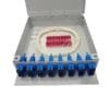 fttx roseta optica, 16 cores fiber splicing, sc lc st fc interface, 1 3 cable glands, metal material