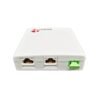 1 core fiber wall outlet, 2 rj45 modules for cat5e, cat6, indoor mounting on wall