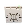 1 core fiber wall outlet, 2 rj45 modules for cat5e, cat6, indoor mounting on wall