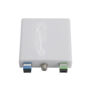 ftth desktop optical termination outlet, 2sc connectors, 1 rf for catv application