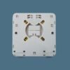 2 cores ftth distribution box for indoor fibe r optic drop cable 3mm, 2x3mm. 2 sleeve slots, 2 sc adapters, 2 blocks,cable enter box from bottom hole