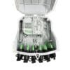 outdoor 16 port optical distribution box for 2pcs abs box plc splitter 1:8, 2 splice trays, cable port can be uncut port or 1 cable gland