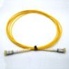 single mode patch cord 3 meter with d4 connectors simplex 2mm lszh yellow