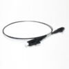 premium line single mode lc lc patch cord sm sx g657a1 lszh 0.9mm 1m black
